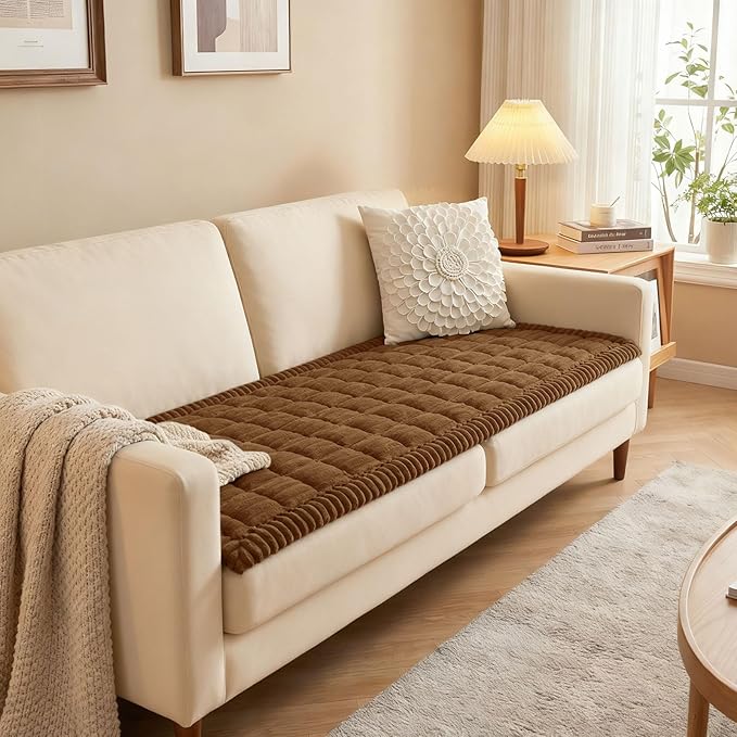 Smiry Couch Cover for Dogs Washable, Non Slip Fuzzy Pet Couch Covers for 3 - Image 7