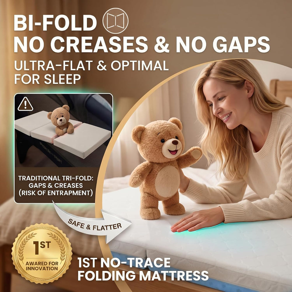 2026 New Pack and Play Mattress Pad, Bi-Fold Memory Foam 38x26x3