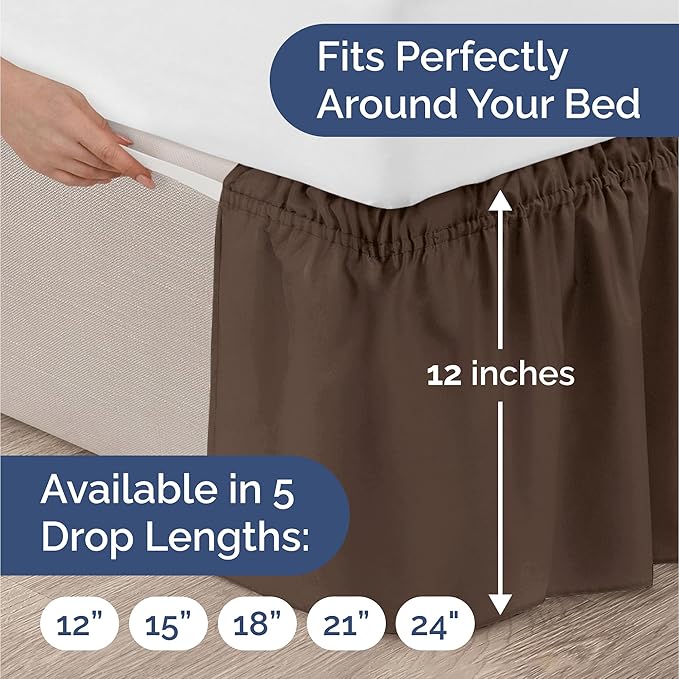 Wrap Around Dust Ruffle Bed Skirt - Image 4