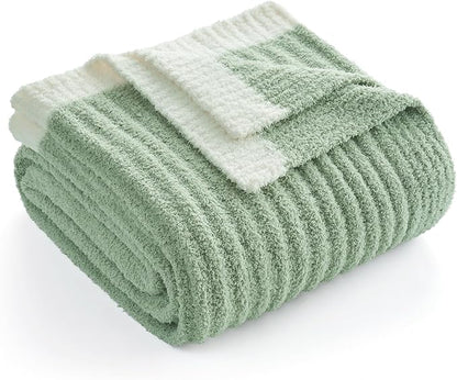 Snuggle Sac Fluffy Ribbed Throw Blanket by SnuggleSac