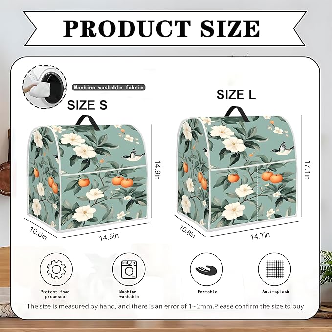 Mixer Dust Cover for 6-8 Qt Stand Mixer, Cloth Cover - Image 2