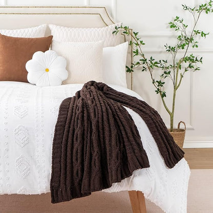 Battilo Dark Brown Throw Blanket - Image 9