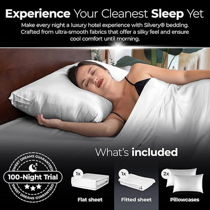 Silvery Silver Infused Bed Sheets Set - Image 6