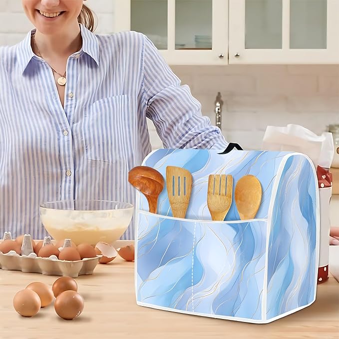 Mixer Dust Cover for 6-8 Qt Stand Mixer, Cloth Cover - Image 4
