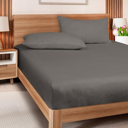 ROYALE LINENS 300 Thread Count 100% Long Staple Combed Cotton Fitted Sheet Full - Image 8