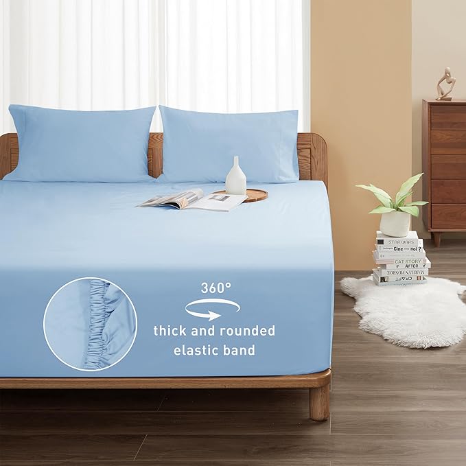 Sunflower California King Fitted Sheet, 1-Piece Deep Pocket Fitted Bottom Sheet - Image 2