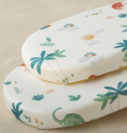 SDY Jersey Dinosaur Bassinet Sheets by SDYSoftnessDefinedbyYou