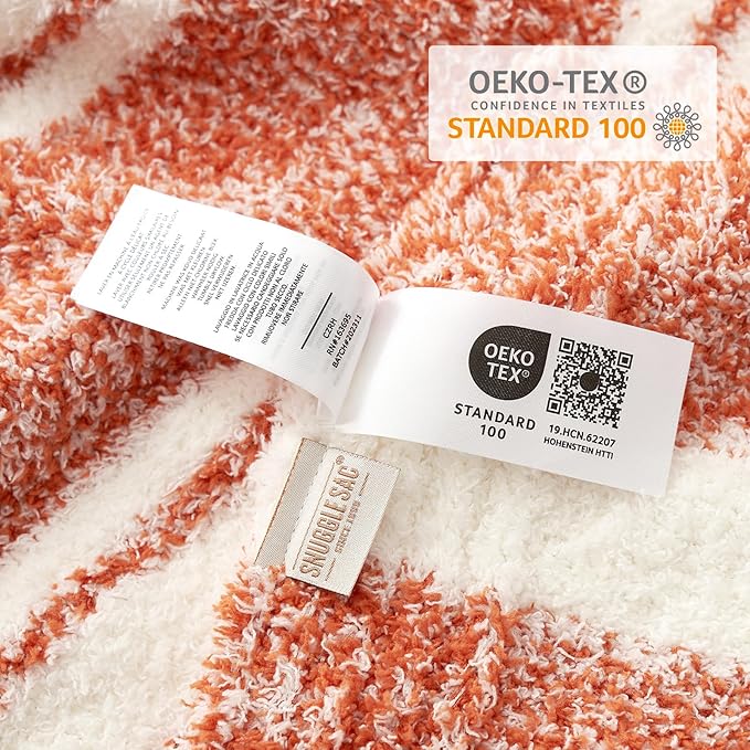 Snuggle Sac Orange Fall Throw Blanket - Image 6