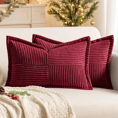 MIULEE Christmas Decorative Lumbar Throw Pillow Covers by MIULEE