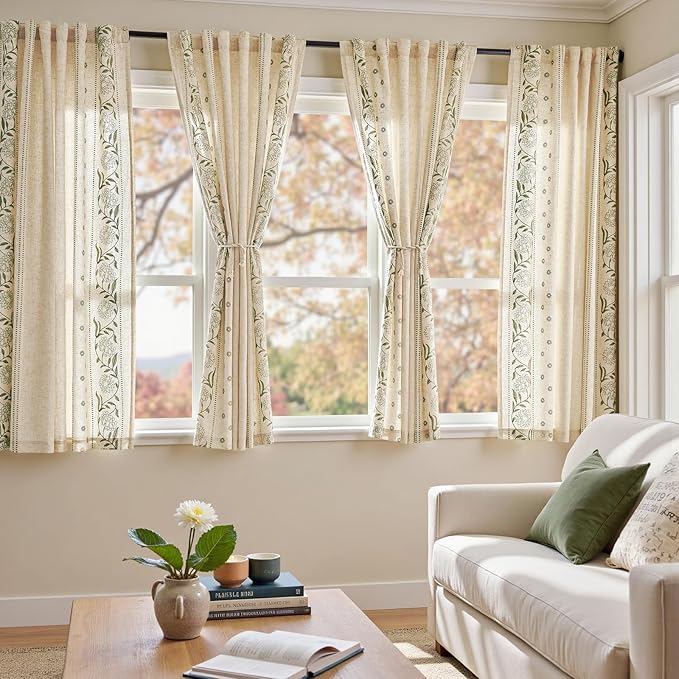 jinchan Winslow Lined Linen Curtains - Image 3