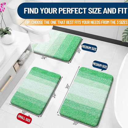 OLANLY Bathroom Rugs Mat 30x20, Extra Soft Absorbent Microfiber Bath Rugs - Image 2