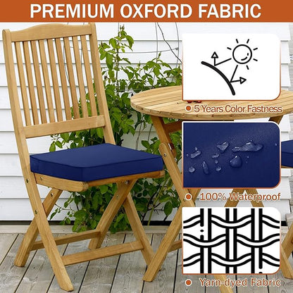 Outdoor Chair Cushions 16 x 17 Inch, Waterproof Patio Chair Cushions - Image 4