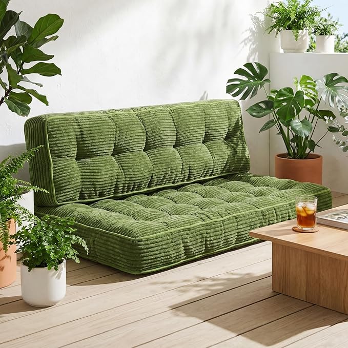 63 Inch Folding Sofa Bed Convertible Chair, 2-in-1 Convertible Boneless Sofa - Image 2