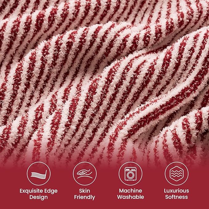 Snuggle Sac Christmas Red Soft Throw Blanket - Image 7