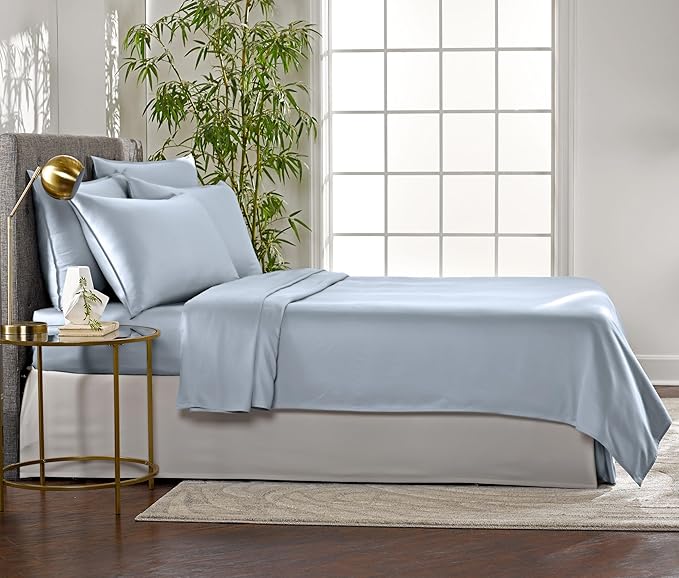 Pure Bamboo Full Sheets, Genuine 100% Organic Viscose Derived from Bamboo Bed - Image 4