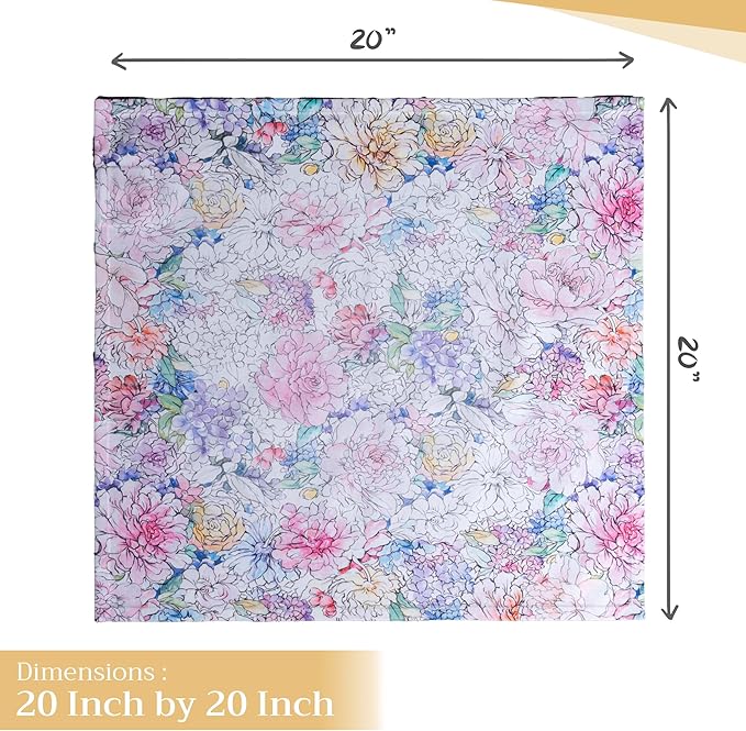 Maison d' Hermine Cloth Napkins Set of 4 100% Cotton Everyday Reusable Square - Image 4