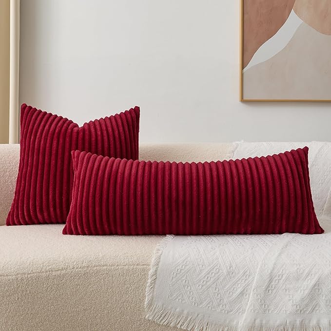 Kevin Textile Christmas Soft Plush 14x36 Inch Long Lumbar Pillow Cover 1 Pack - Image 7