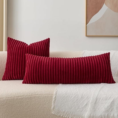 Kevin Textile Christmas Soft Plush 14x36 Inch Long Lumbar Pillow Cover 1 Pack - Image 7