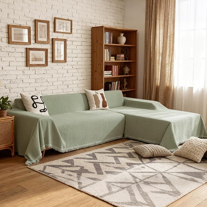 MYSKY HOME Sectional Slipcover Furniture Protector, Couch Cover - Image 2