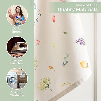 Maison d' Hermine Kitchen Towels Set of 2 100% Cotton 27.50" x 20" Reusable - Image 3