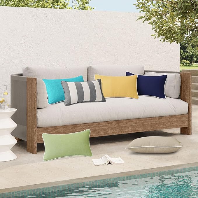 Decorative Outdoor Water Repellent Throw Pillows - Image 7