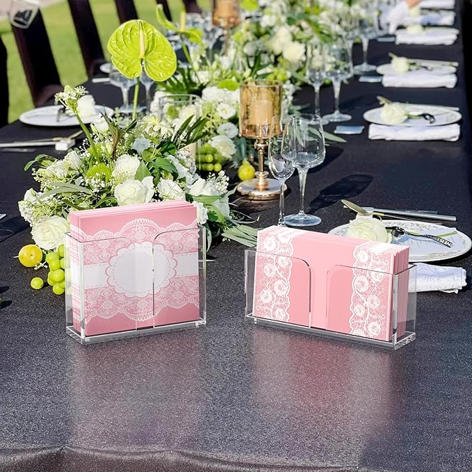 Napkin Holder, Vertical Rectangular Disposable Hand Towel Holder - Image 7