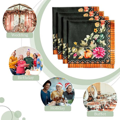 Maison d' Hermine Cloth Napkins Set of 4 100% Cotton - Image 6