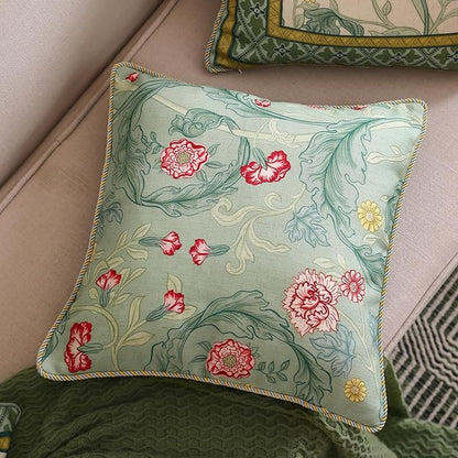 patdrea Designer Square Throw Pillow Covers, Farmhouse Linen - Image 6