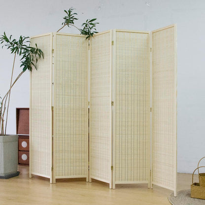 furnnylane 5 panel bamboo room divider – 5.6, close-up detail