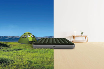 intex 64779e dura-beam standard prestige air mattress: fiber-tech, side view