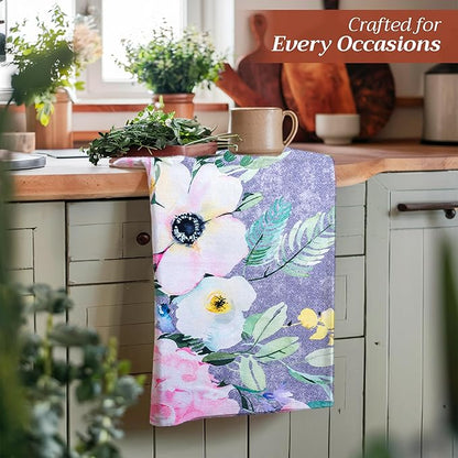 Maison d' Hermine Kitchen Towels Set of 3 100% Cotton 27.50" x 20" Reusable - Image 6