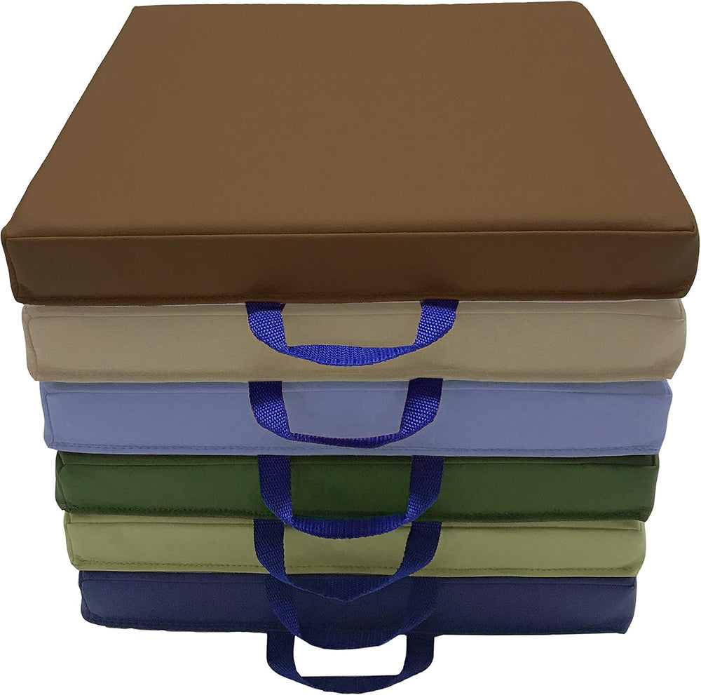 FDP 15 inch Square Classroom Floor Cushions - Earthtone, 12228-ET