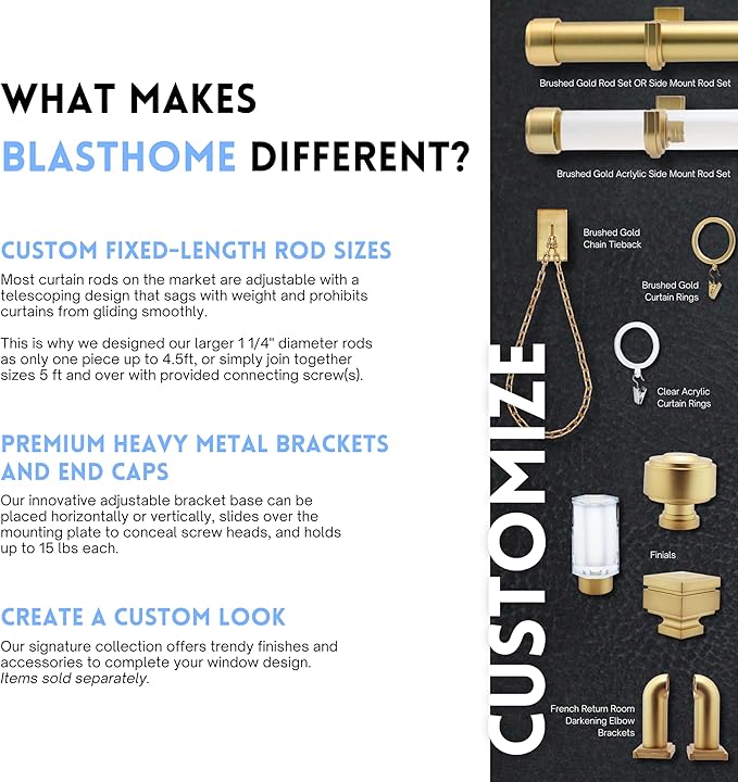 BlastHome® Luxury Curtain Rings – Premium Metal - Image 3
