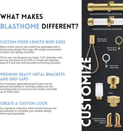 BlastHome® Luxury Curtain Rings – Premium Metal - Image 3