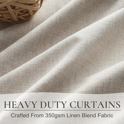 Long Curtains for Living Room Custom 105 Inch, Sun Blocking Cute Curtains Burg - Image 5