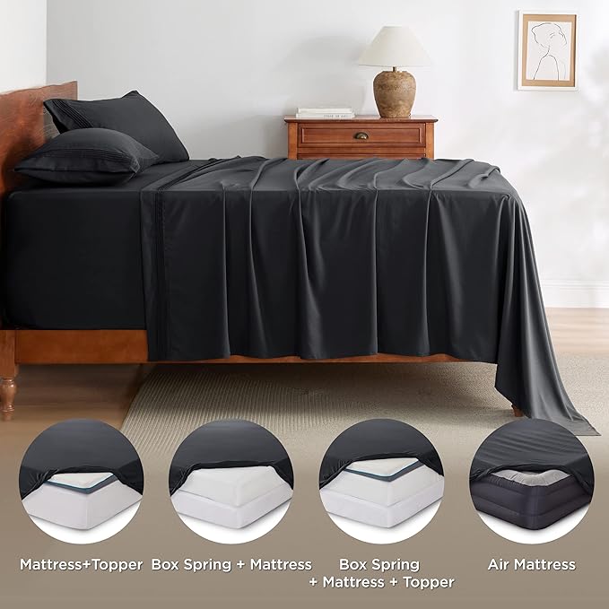 Bedsure Deep Pocket Twin Sheets Set - Image 8