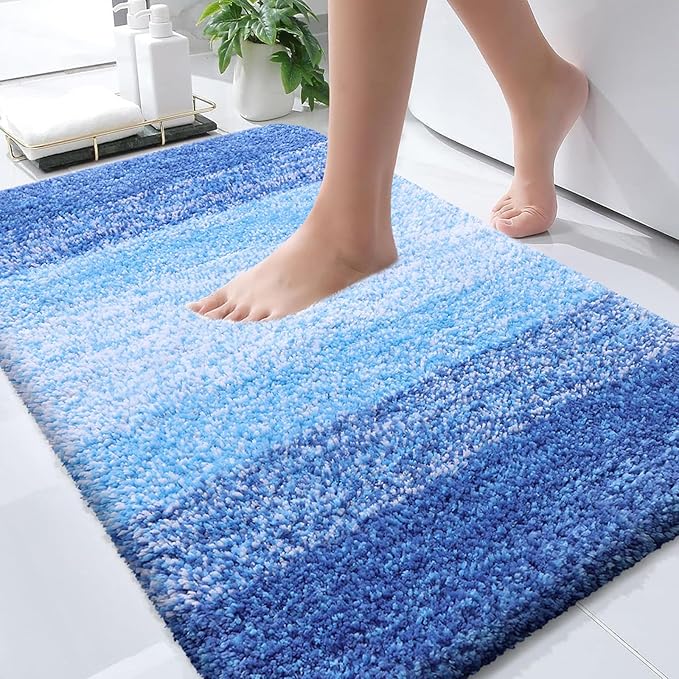 OLANLY Bathroom Rugs Mat 30x20, Extra Soft Absorbent Microfiber Bath Rugs by OLANLY