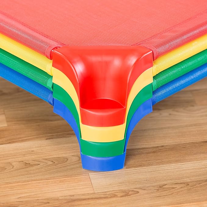 Sprogs Deluxe Heavy-Duty Childrens Standard 52"L Stackable Daycare Cot - Image 15