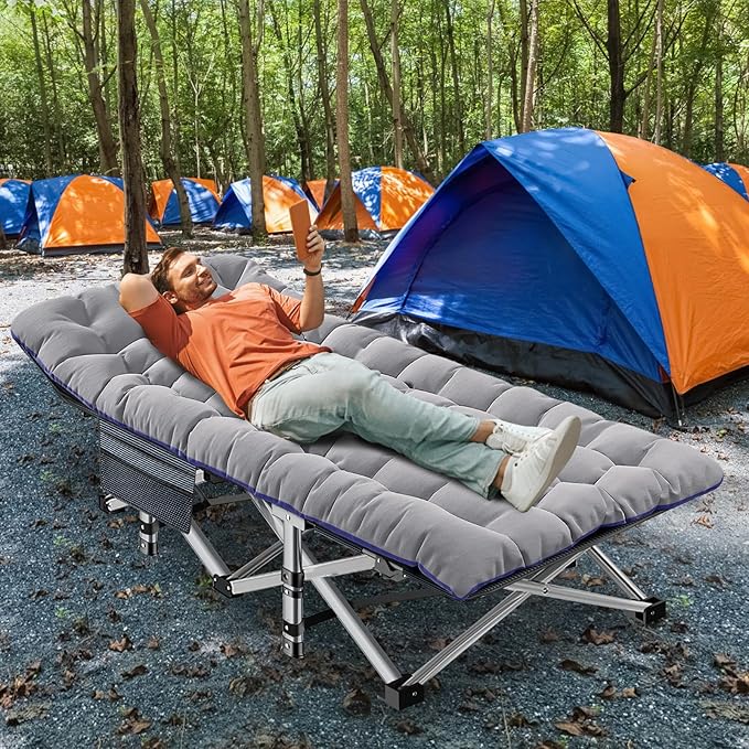 ABORON 2PK XXL Camping Cot for Adults 900LBS - Image 7