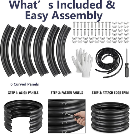 round raised garden bed, 2 pack, 2 x, view 9