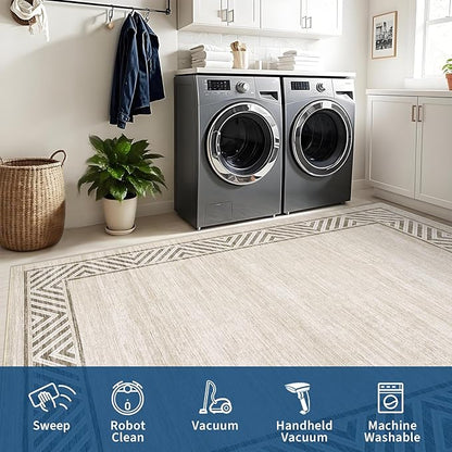 GarveeHome Modern Rugs for Living Room 8x10 Large Bordered Floor Mats - Image 6