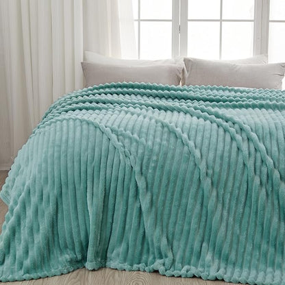 NEWCOSPLAY Super Soft Queen Blanket Mint Green Premium Silky Flannel Fleece 3D by NEWCOSPLAY