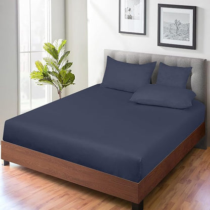 ROYALE LINENS 300 Thread Count 100% Long Staple Combed Cotton Fitted Sheet - Image 6