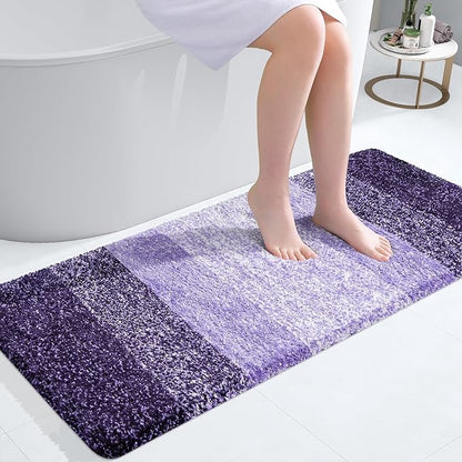 OLANLY Bathroom Runner Rugs 47x20, Extra Soft Absorbent Microfiber Bath Rugs by OLANLY