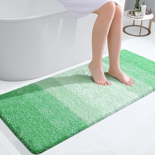 OLANLY Bathroom Runner Rugs 47x20, Extra Soft Absorbent Microfiber Bath Rugs by OLANLY