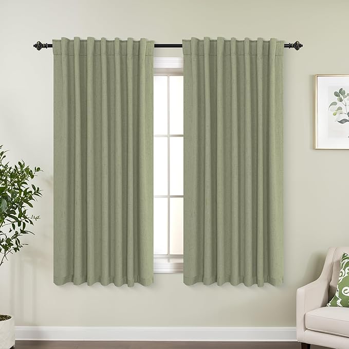 KOUFALL Short Boho Blackout Curtains by KOUFALL