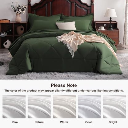 NTBAY Queen Comforter Set with Sheets, 7 Pieces Soft and Breathable Queen - Image 8