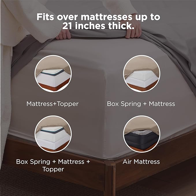 Bedsure Deep Pocket King Sheet Set - Image 2