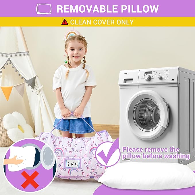 Toddler Nap Mat with Pillow and Blanket, Extra Large Rolled Napping Mats - Image 7