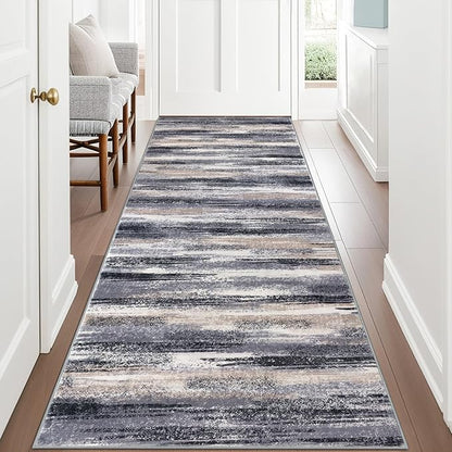 Modern Abstract Runner Rug 3x8 by lansny